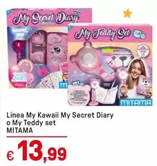 Mitama - Linea My Kawaii My Secret Diary O My Teddy Set Mitama - Linea My Kawaii My Secret Diary O My Teddy Set