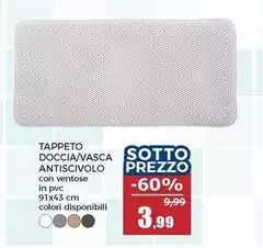 Tappeto Doccia/vasca Antiscivolo Tappeto Doccia/vasca Antiscivolo