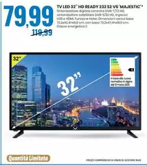 Majestic - Tv Led 32" Hd Ready 232 S2 V6 '' Majestic - Tv Led 32" Hd Ready 232 S2 V6 ''