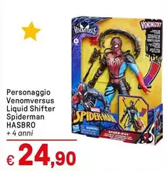 Hasbro - Personaggio Venomversus Liquid Shifter Spiderman Hasbro - Personaggio Venomversus Liquid Shifter Spiderman