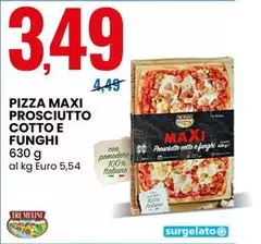 Tre Mulini - Pizza Maxi Prosciutto Cotto E Funghi Tre Mulini - Pizza Maxi Prosciutto Cotto E Funghi