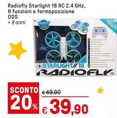 Radiofly -  Starlight 18 RC 2.4 GHZ, 8 Funzioni E Fermoposizione Ods