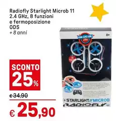 Radiofly -  Starlight Microb 11 2.4 Ghz, 8 Funzioni E Fermoposizione Ods