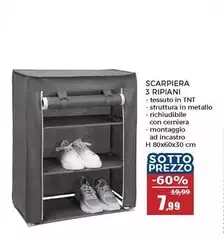 Scarpiera 3 Ripiani Scarpiera 3 Ripiani