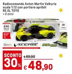 Scala - Radiocomando Aston Martin Valkyrie  1:12 Con Portiere Apribili