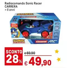 Carrera - Radiocomando Sonic Racer
