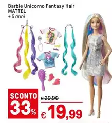 Mattel - Barbie Unicorno Fantasy Hair