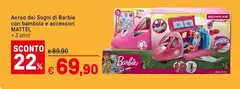 Mattel - Aereo Dei Sogni Di Barbie Con Bambola E Accessori Mattel - Aereo Dei Sogni Di Barbie Con Bambola E Accessori