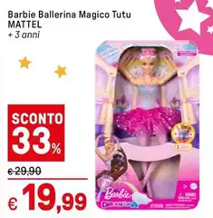 Mattel - Barbie Ballerina Magico Tutu Mattel - Barbie Ballerina Magico Tutu