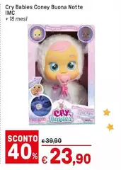 Imc toys - Cry Babies Coney Buona Notte Imc toys - Cry Babies Coney Buona Notte
