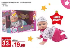 Globo - Bambolotto Che Gattona 30 Cm Con Suoni Globo - Bambolotto Che Gattona 30 Cm Con Suoni