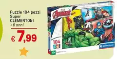 Clementoni - Puzzle 104 Pezzi Super Clementoni - Puzzle 104 Pezzi Super