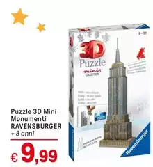 Ravensburger - Puzzle 3d Mini Ravensburger - Puzzle 3d Mini