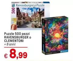 Clementoni - Puzzle 500 Pezzi Ravensburger O Clementoni - Puzzle 500 Pezzi Ravensburger O