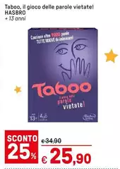 Hasbro - Taboo, Il Gioco Delle Parole Vietate! Hasbro - Taboo, Il Gioco Delle Parole Vietate!