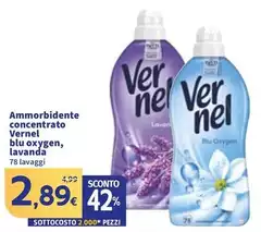 Vernel - Ammorbidente Concentrato Blu Oxygen, Lavanda