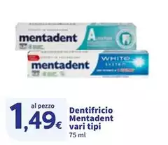 Mentadent - Dentifricio Mentadent - Dentifricio