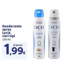 Lycia - Deodorante Spray