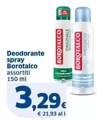 Borotalco - Deodorante Spray