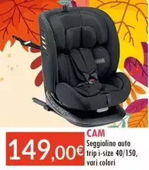 Cam - Sggiolino Auto Trip I-Size 40/150, Cam - Sggiolino Auto Trip I-Size 40/150,