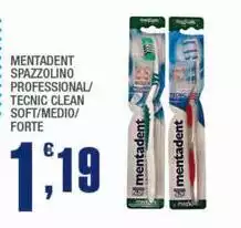 Mentadent - Spazzolino Professional/ Tecnic Clean Soft/ Medio/ Forte Mentadent - Spazzolino Professional/ Tecnic Clean Soft/ Medio/ Forte