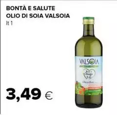 Valsoia - Bontà E Salute Olio Di Soia Valsoia - Bontà E Salute Olio Di Soia