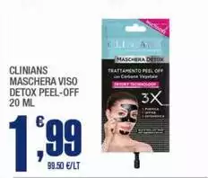 Clinians - Maschera Viso Detox Peel-Off Clinians - Maschera Viso Detox Peel-Off