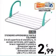 Colombo - Stendino Appendibile Facile