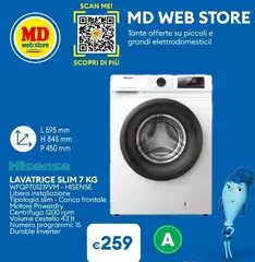 Hisense - Lavatrice Slim 7 Kg 