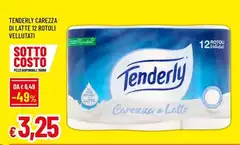 Tenderly - Carezza Di Latte 12 Rotoli Vellutati Tenderly - Carezza Di Latte 12 Rotoli Vellutati
