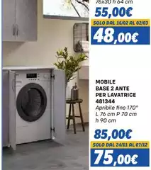 Solo - Mobile Base 2 Ante Per Lavatrice 481344