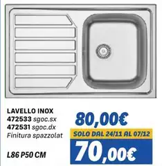 Solo - Lavello Inox 472533 Sgoc.sx