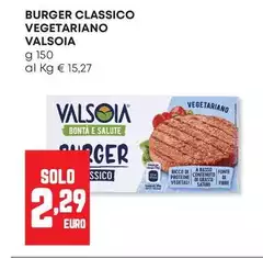 Valsoia - Burger Classico Vegetariano Valsoia - Burger Classico Vegetariano