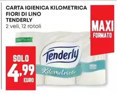 Tenderly - Carta Igienica Kilometrica Fiori Di Lino Tenderly - Carta Igienica Kilometrica Fiori Di Lino