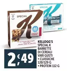 Kelloggs - Special K Barrette Di Cereali Classiche Kelloggs - Special K Barrette Di Cereali Classiche