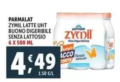 Parmalat - Zymil Latte UHT Buono Digeribile Senza Lattosio Parmalat - Zymil Latte UHT Buono Digeribile Senza Lattosio