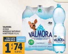 Valmora - Acqua Minerale Naturale 6 Bottiglie Valmora - Acqua Minerale Naturale 6 Bottiglie