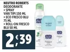 Neutro Roberts - Deodorante Spray Neutro Roberts - Deodorante Spray