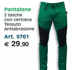 Pantalone 2 Tasche Con Cerniera Tessuto Antiabrasione