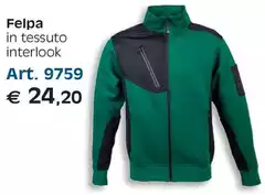 Felpa In Tessuto Interlook