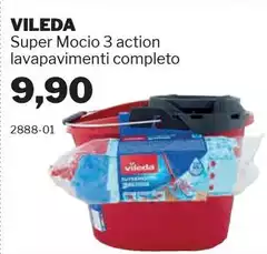 Vileda - Super Mocio 3 Action Lavapavimenti Completo Vileda - Super Mocio 3 Action Lavapavimenti Completo