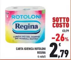 Regina - Carta Igienica Rotoloni Regina - Carta Igienica Rotoloni