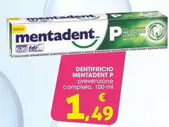 Mentadent - Dentifricio P Mentadent - Dentifricio P
