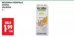 Valsoia - Bevanda Vegetale Avena Valsoia - Bevanda Vegetale Avena
