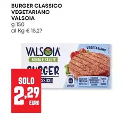 Valsoia - Burger Classico Vegetariano Valsoia - Burger Classico Vegetariano
