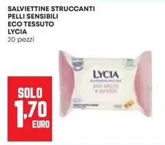Lycia - Salviettine Struccanti Pelli Sensibili Eco Tessuto