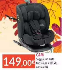 Cam - Sggiolino Auto Trip I-Size 40/150, Cam - Sggiolino Auto Trip I-Size 40/150,
