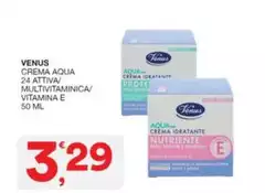 Venus - Crema Aqua 24 Attiva/ Multivitaminica/vitamina E Venus - Crema Aqua 24 Attiva/ Multivitaminica/vitamina E