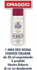 Roberts - 1 Mini Deo Roma Essenze Italiane Roberts - 1 Mini Deo Roma Essenze Italiane