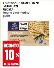 Frosta - 2 Bistecche Di Merluzzo I Grigliati Frosta - 2 Bistecche Di Merluzzo I Grigliati